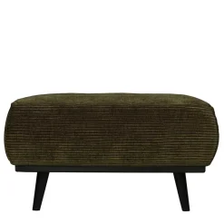 Wohnen 80x40x55 Polsterhocker in Dunkelgrün - Pleano