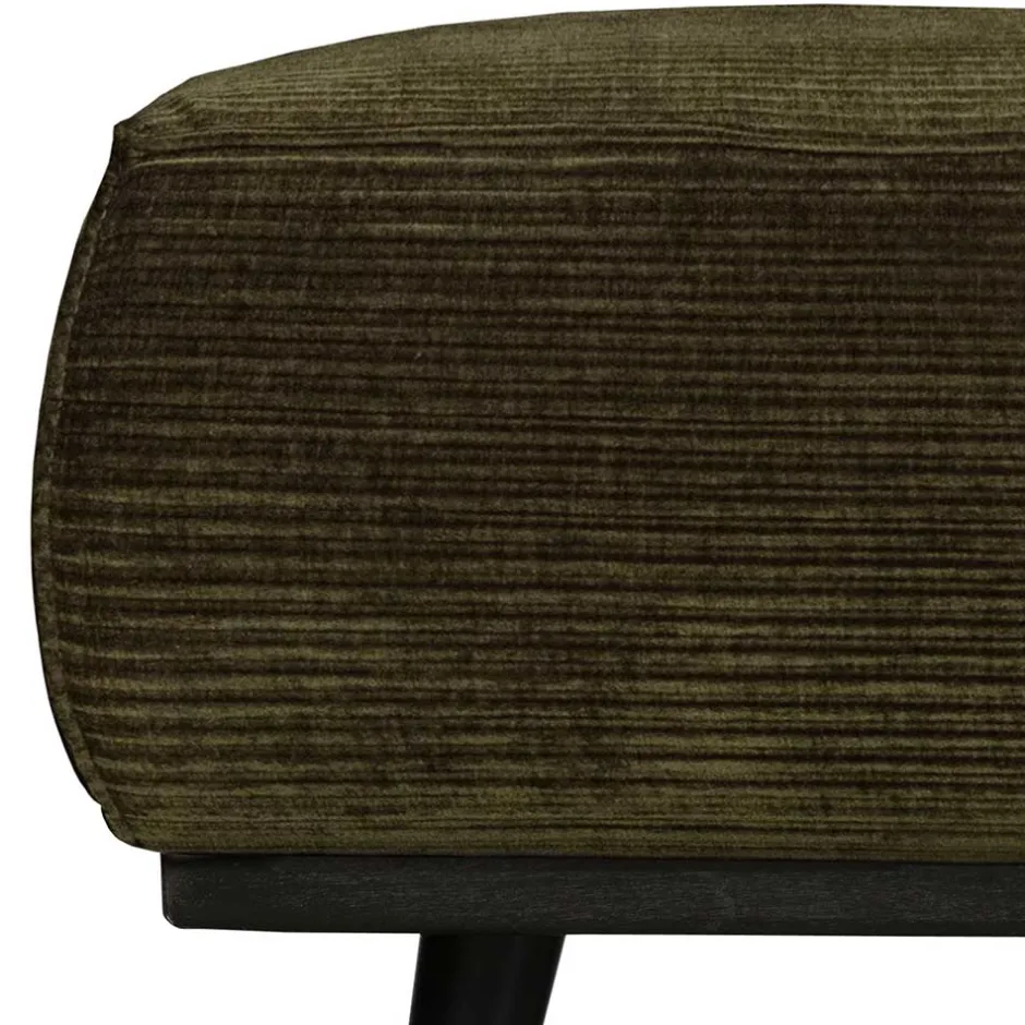 Wohnen 80x40x55 Polsterhocker in Dunkelgrün - Pleano