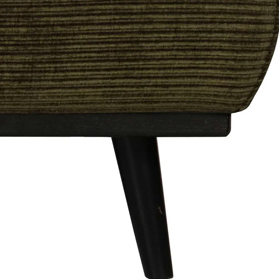 Wohnen 80x40x55 Polsterhocker in Dunkelgrün - Pleano