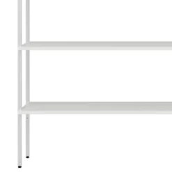 Wohnen 197x220x31 Regal aus Stahl & Holz in Weiß - Leyma