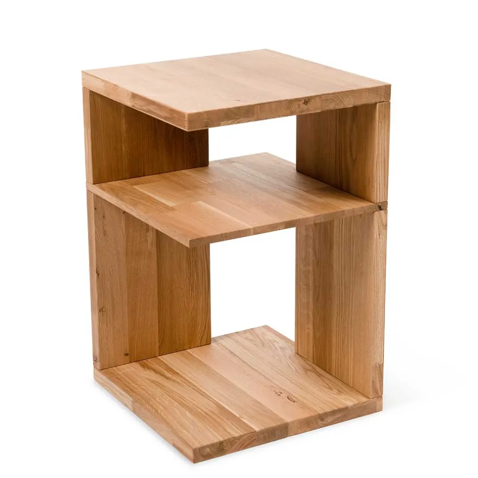 Wohnen 40x60x40 Regal Beistelltisch aus Massivholz - Cariba