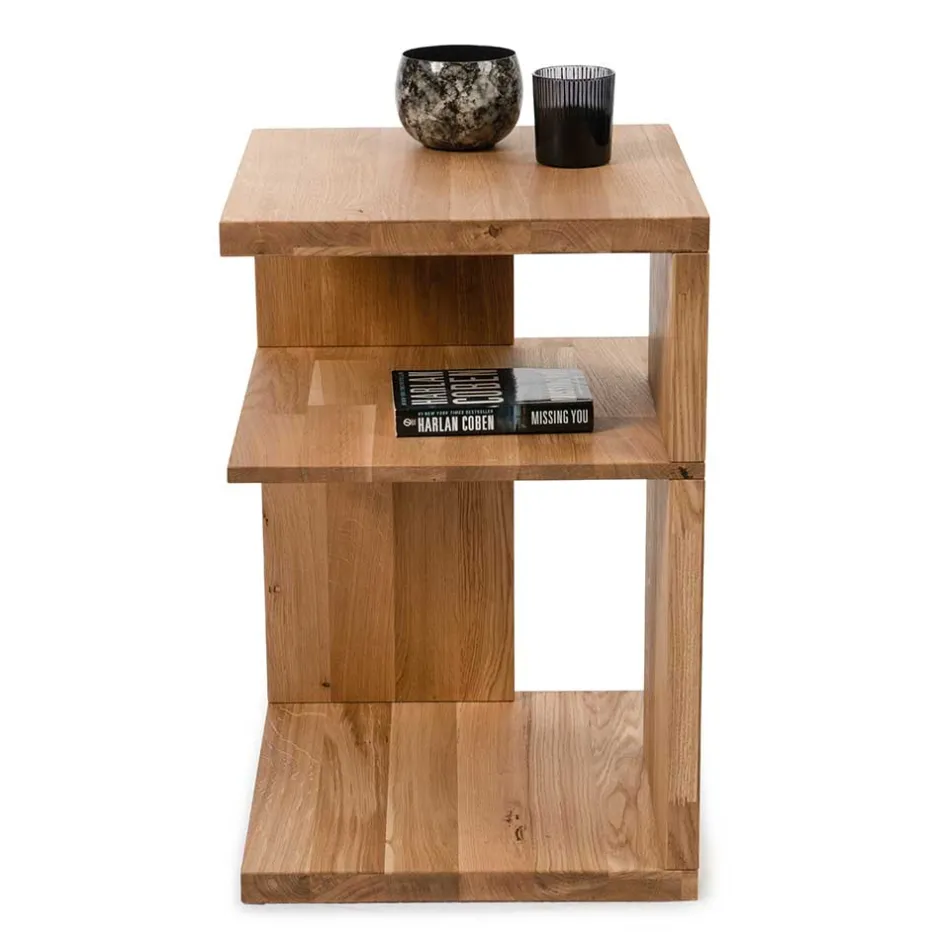 Wohnen 40x60x40 Regal Beistelltisch aus Massivholz - Cariba