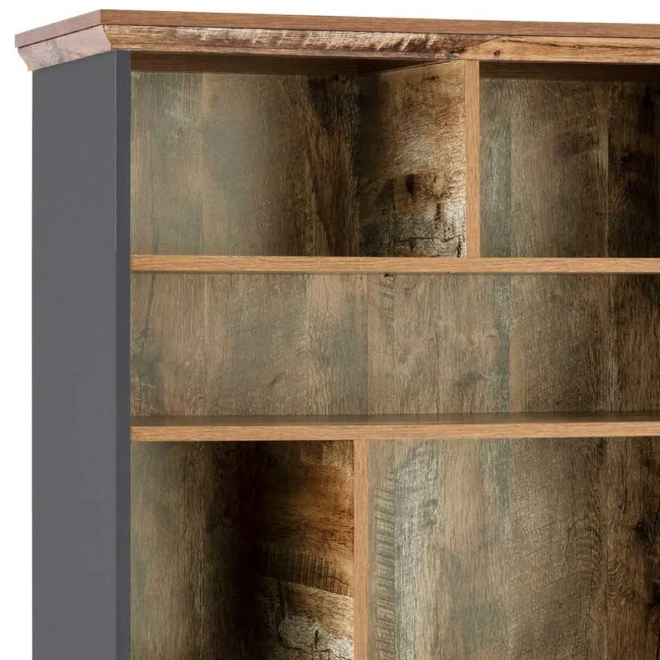 80x182x40 Regal in Holz verwittert - Guerrero^Wohnen Outlet