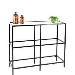 100x93x36 Regal mit drei - Glasablagen^Wohnen