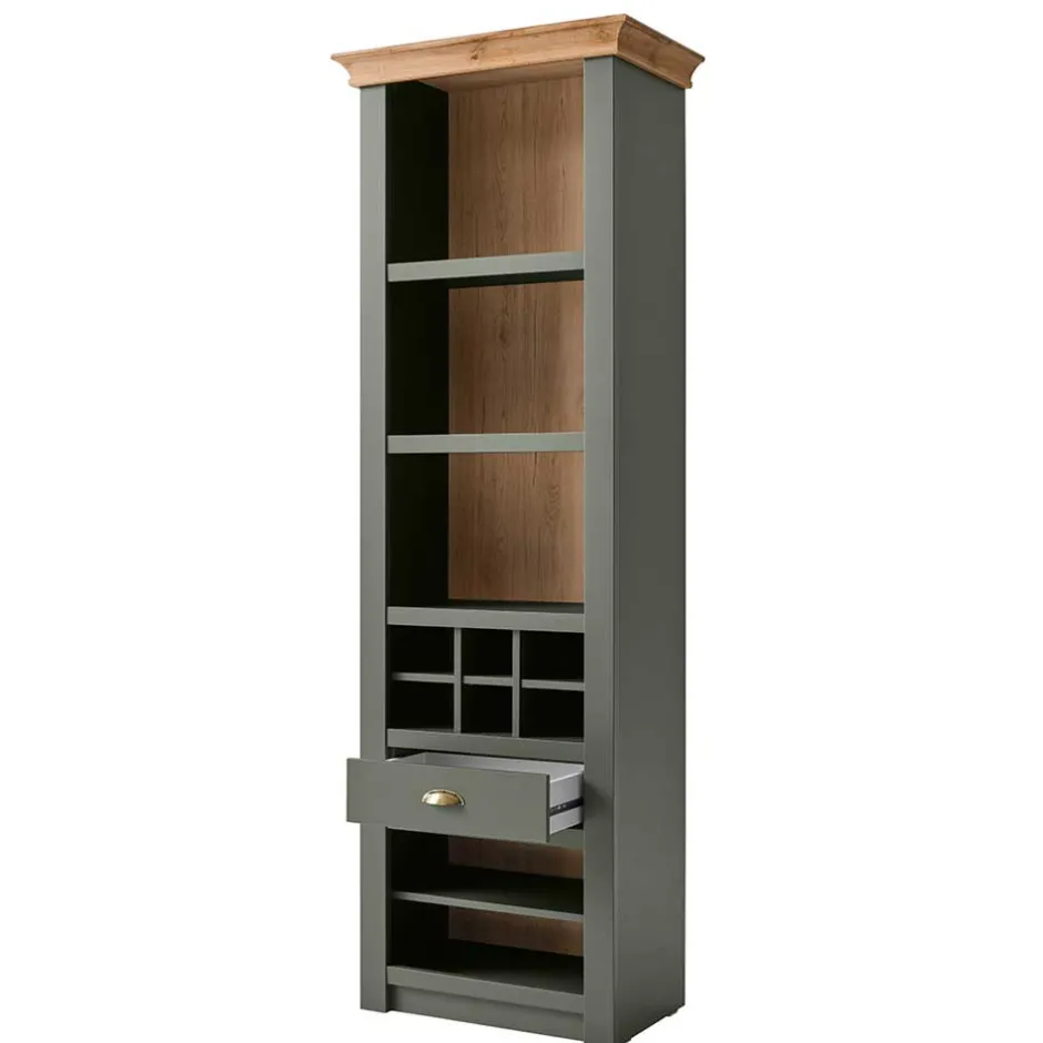 68x207x45 Regal mit Schublade & 11 Fächern - Eylan^Wohnen Sale