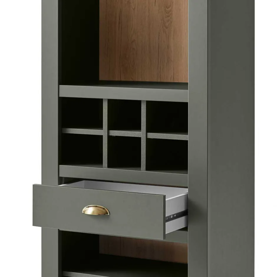 68x207x45 Regal mit Schublade & 11 Fächern - Eylan^Wohnen Sale