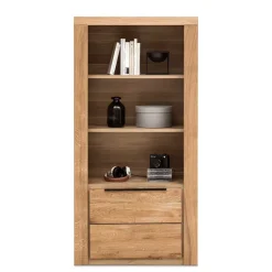 Wohnen 70x141x40 Regal mit Türfach in Eiche - Nelenia