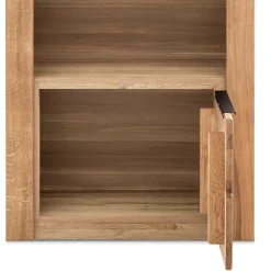 Wohnen 70x141x40 Regal mit Türfach in Eiche - Nelenia