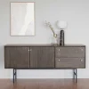 160x75x42 Retro Design Sideboard in Eiche dunkel - Cuzliav^Wohnen Best