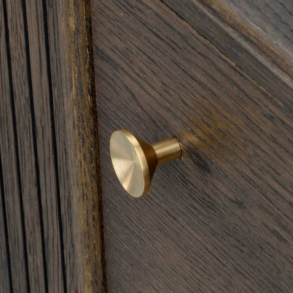 160x75x42 Retro Design Sideboard in Eiche dunkel - Cuzliav^Wohnen Best