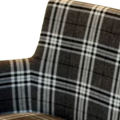 Wohnen 100x90x52 Retro Esszimmerbank in Kariert - Rave