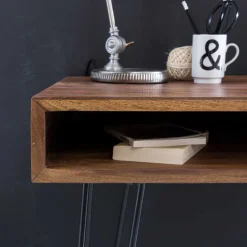 110x76x60 Retrodesign Schreibtisch aus Sheesham Holz - Seriacus^Wohnen Hot