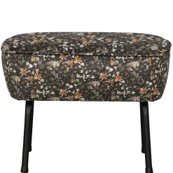 55x40x46 Retrohocker mit Samt Blumen Muster - Esdrega^Wohnen Sale