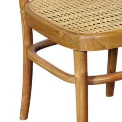 Wohnen 44x93x53 Retrostuhl aus Teakholz - Adne