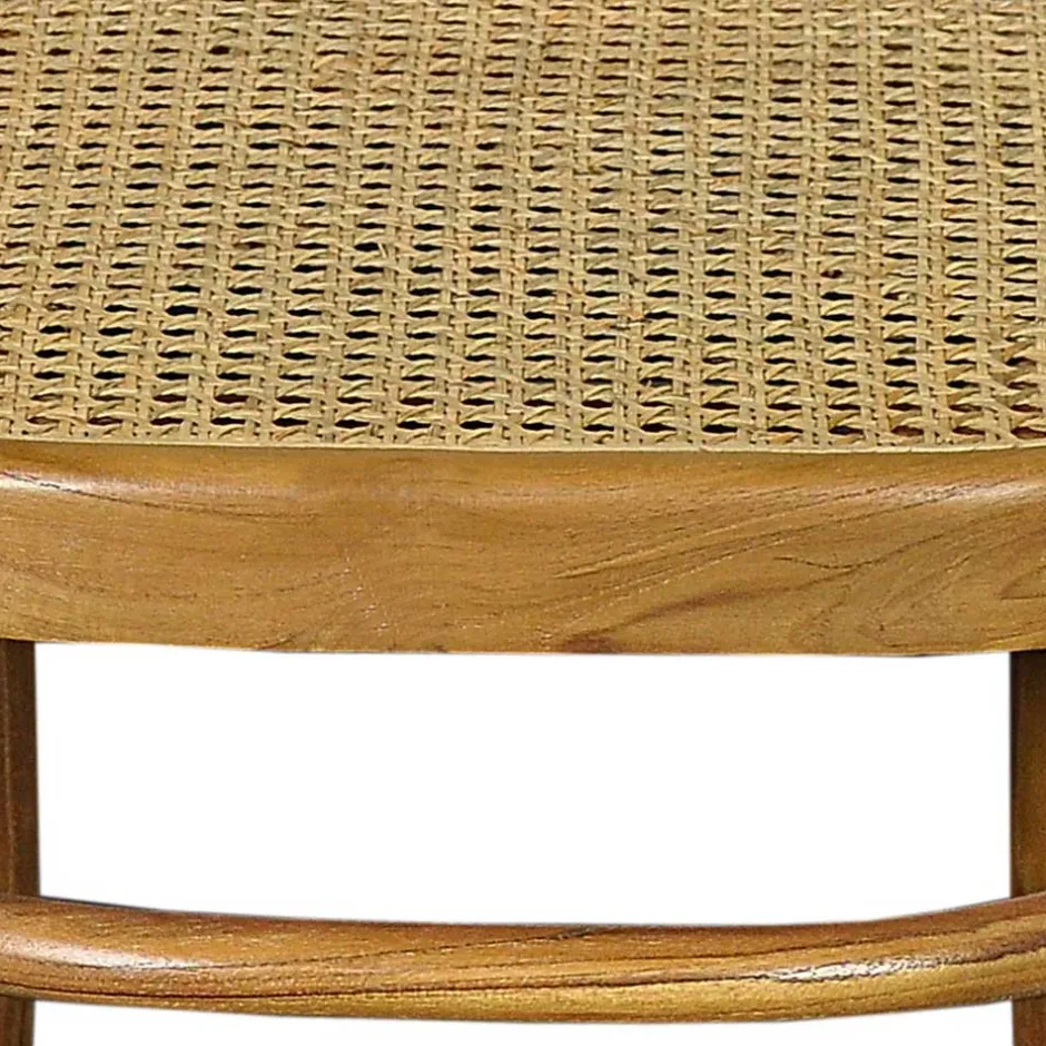 Wohnen 44x93x53 Retrostuhl aus Teakholz - Adne