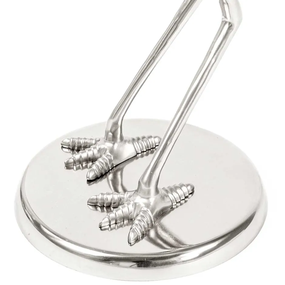 40x58x40 runder Glas Tisch mit Vogel Säulenfuß - Prasido^Wohnen Clearance