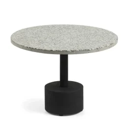 40x55x40 runder Sofatisch mit Terrazo Platte - Iconia^Wohnen Best