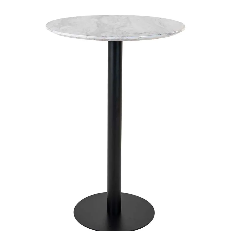 70x105x70 Runder Stehtisch in Marmoroptik - Fredira^Wohnen Hot