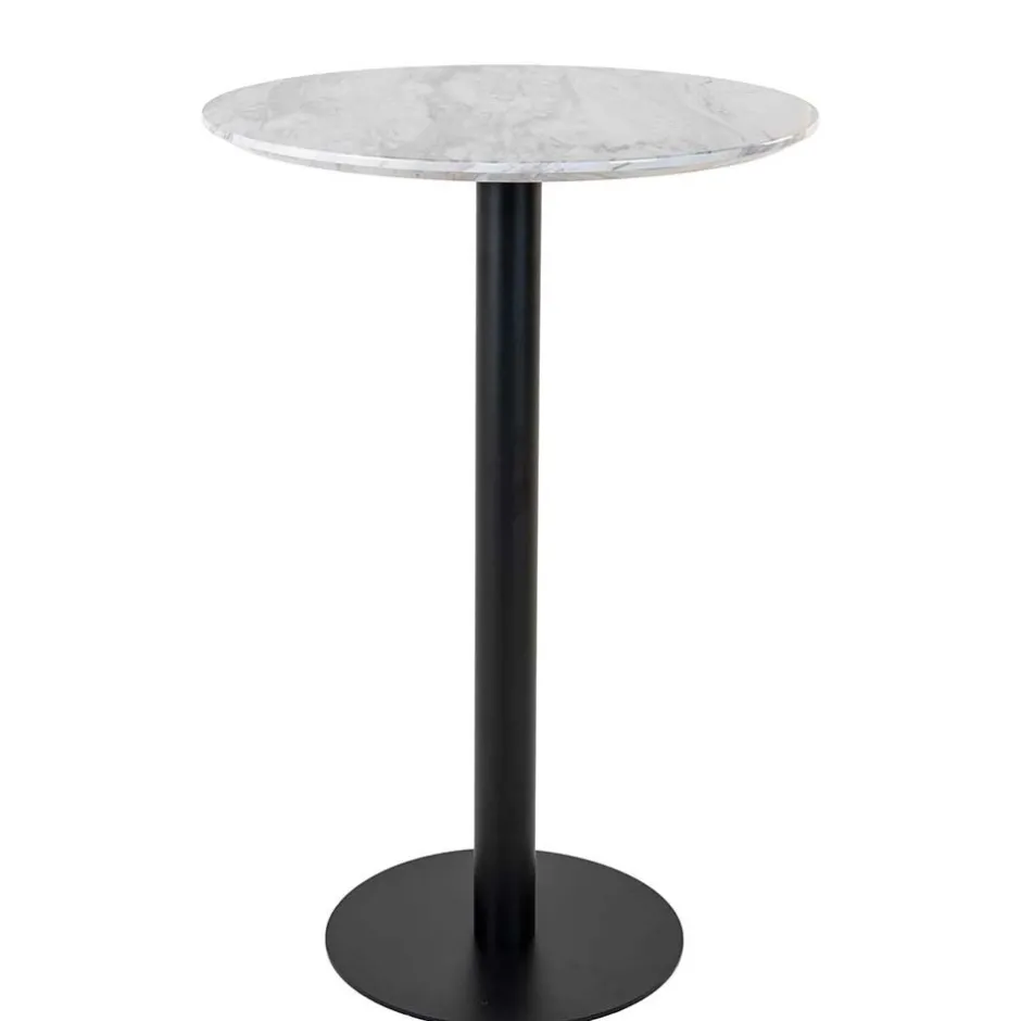70x105x70 Runder Stehtisch in Marmoroptik - Fredira^Wohnen Hot