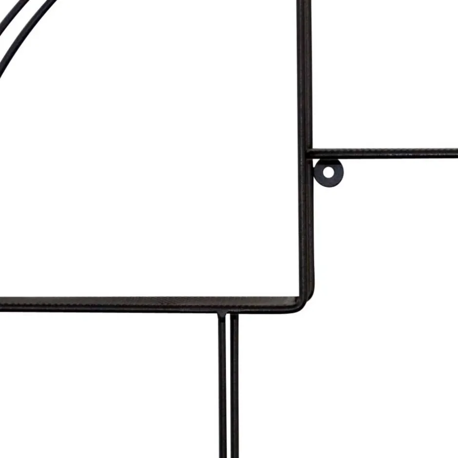 50x50x12 Rundes Wandregal in Schwarz - Anatana^Wohnen Hot