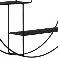 50x50x12 Rundes Wandregal in Schwarz - Anatana^Wohnen Hot