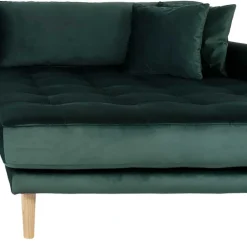 290x76x170 Samt Ecksofa im Skandi Design - Bonisa^Wohnen Best