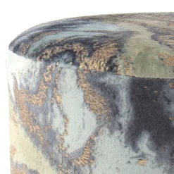 35x46x35 Samt Hocker mit Muster Hellblau - Crash^Wohnen Sale