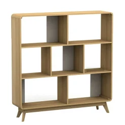 Wohnen 122x126x29 Scandi Standregal in Natur - Jendren