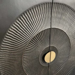 Wohnen 100x190x42 Schrank in Schwarz mit Messing - Alkatar