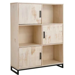 110x140x39 Schrank mit 3 Türen & 3 Fächern - Pseino^Wohnen New