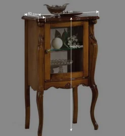 61x100x40 Schrank mit Glastür - Carlenna I^Wohnen Outlet