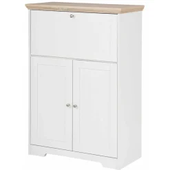 81x116x39 Schreibschrank Sekretär in Weiß - Akedra^Wohnen New