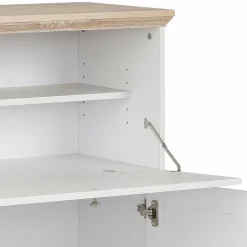 81x116x39 Schreibschrank Sekretär in Weiß - Akedra^Wohnen New