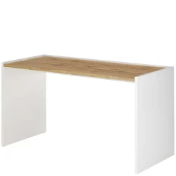 143x77x63 Schreibtisch in Wildeiche NB & Weiß - Nonessia^Wohnen Online