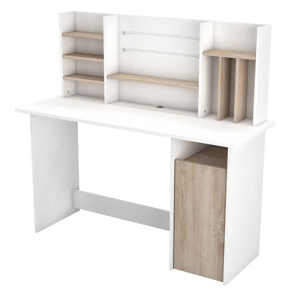 Wohnen 135x127x51 Schreibtisch mit hohem Aufsatz - Mariong