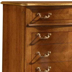 Wohnen 101x100x46 Schubladen-Kommode in Nussbaum - Aciara