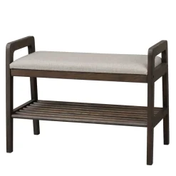 Wohnen 75x55x40 Schuhbank in Eiche Dunkelbraun - Cora