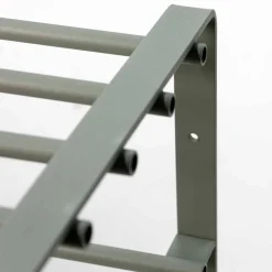 Wohnen 70x49x29 Schuhregal aus Stahl in Graugrün - Citro