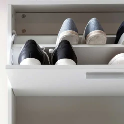 120x81x24 Schuhschrank mit 4 Klappen - Tudan^Wohnen Best