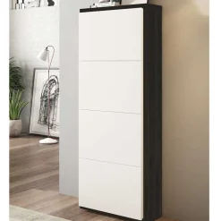 Wohnen 60x154x37 Schuhschrank mit 4 Schuhwalzen - Abapo