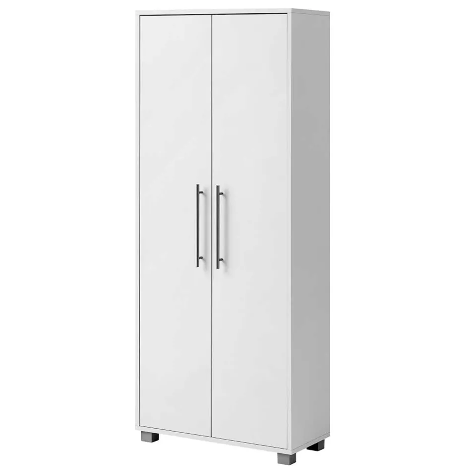 65x164x30 Schuhschrank mit Doppeltür in Weiß - Yoco^Wohnen Sale