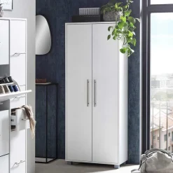 65x164x30 Schuhschrank mit Doppeltür in Weiß - Yoco^Wohnen Sale