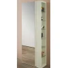 Wohnen 63x180x35 Schuhschrank mit Seitenregal & Spiegeltür - Bizkaia