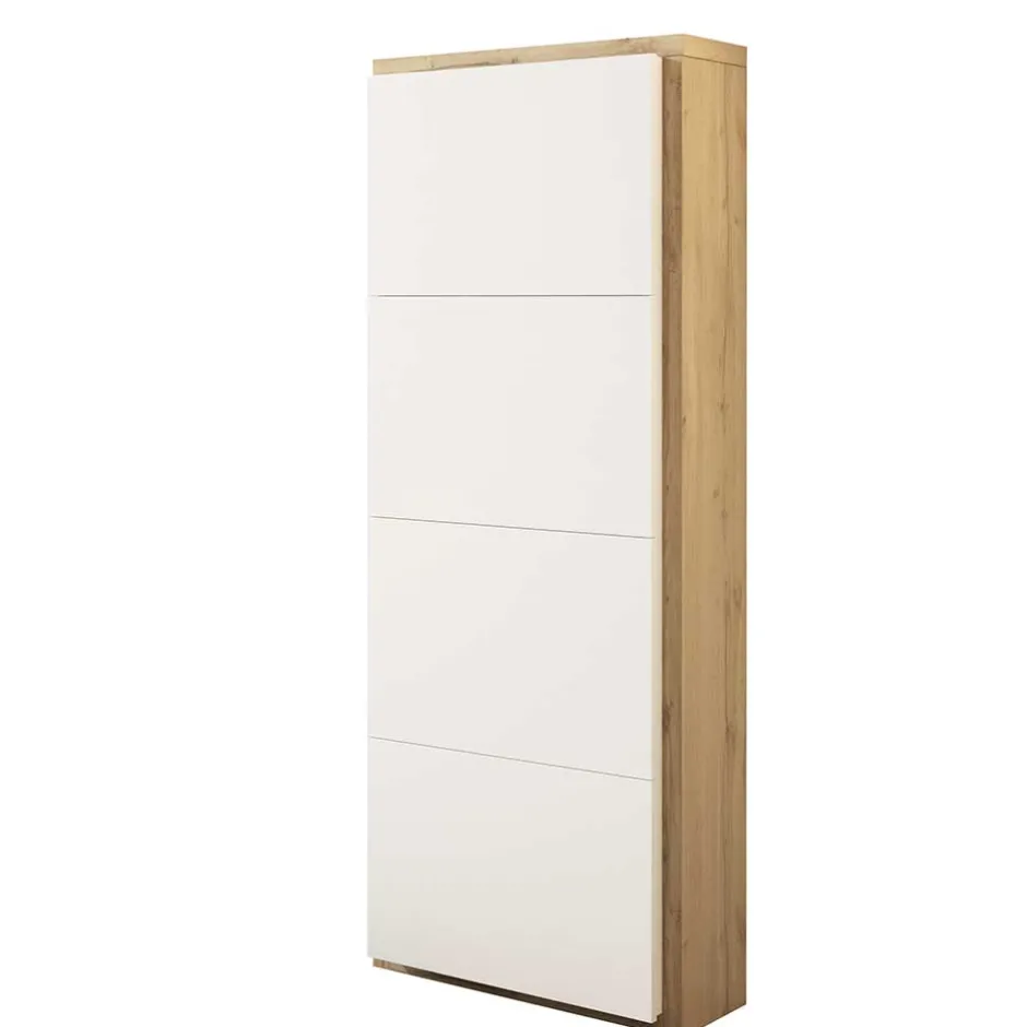 60x154x27 Schuhschrank mit vier Klappfächern - Cernal^Wohnen Outlet