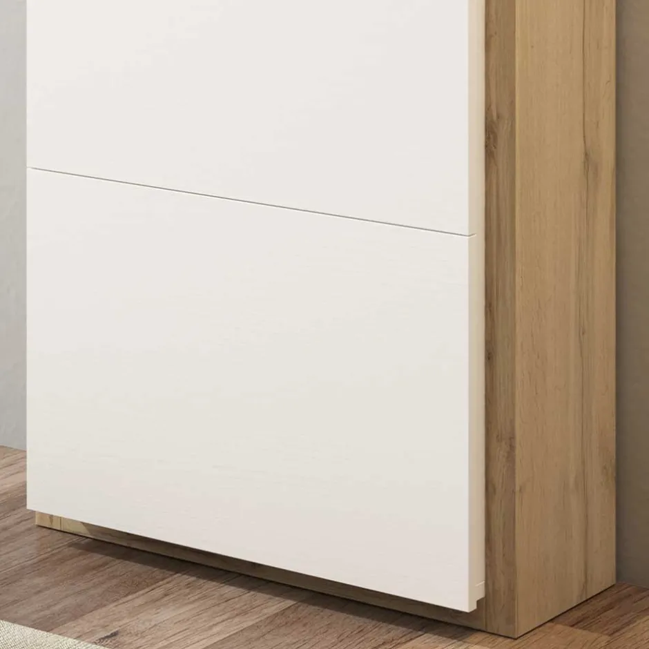 60x154x27 Schuhschrank mit vier Klappfächern - Cernal^Wohnen Outlet