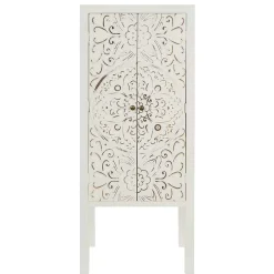 Wohnen 50x121x36 Shabby Chic Schrank mit Ornament Muster - Acacio