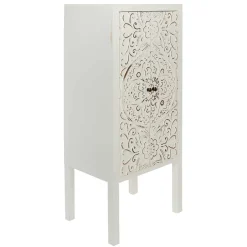 Wohnen 50x121x36 Shabby Chic Schrank mit Ornament Muster - Acacio