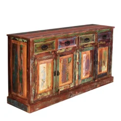 Wohnen 160x80x40 Shabby Chic Sideboard auf Sockel - Jamaica