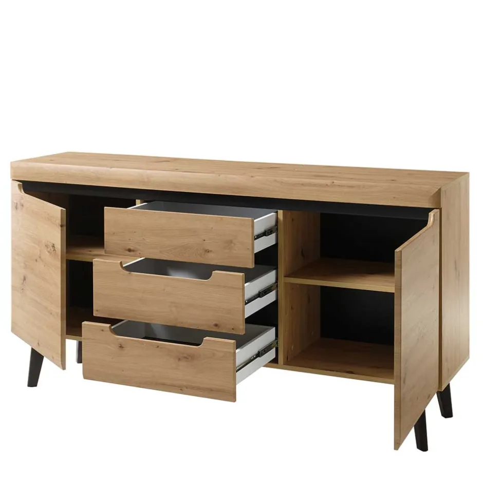 Wohnen 160x83x40 Sideboard im Skandi Chic modern - Olcian