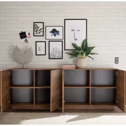 Wohnen 241x90x44 Sideboard in Natur Holzoptik - Basento II